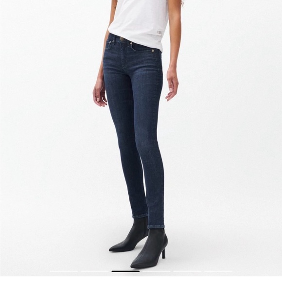 Rag & Bone Dark Blue Denim Jeans - Picture 4 of 10